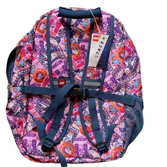 Gift Space Explorers Backpack Minifig Design Classic Zip Pocket Back School New - Picture 2 of 13